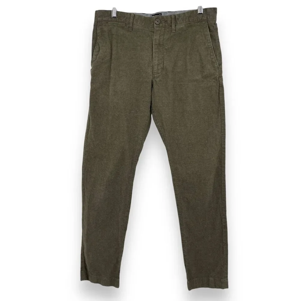 J. CREW Stretch Pant in Green #BB979 Sz 30x30